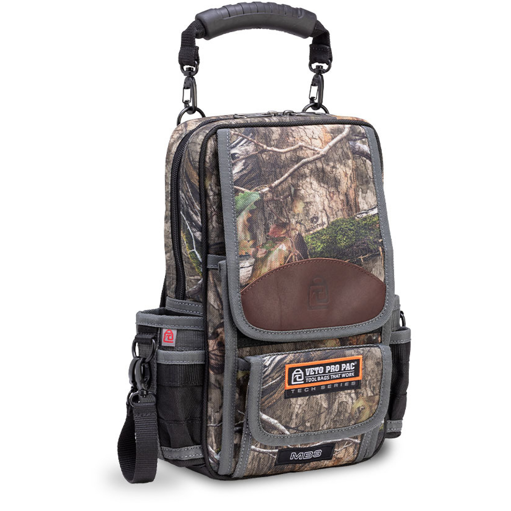 Veto Pro Pac Large/Wide Camo DNA Meter Bag — Mossy Oak, Hi-Visibility Orange, Reflective Accents, Model# MB3 Camo DNA